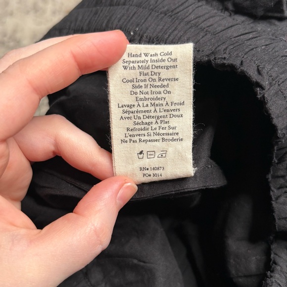 LoveShackFancy Black Ruffle Mini Skirt Size P - Picture 7 of 8